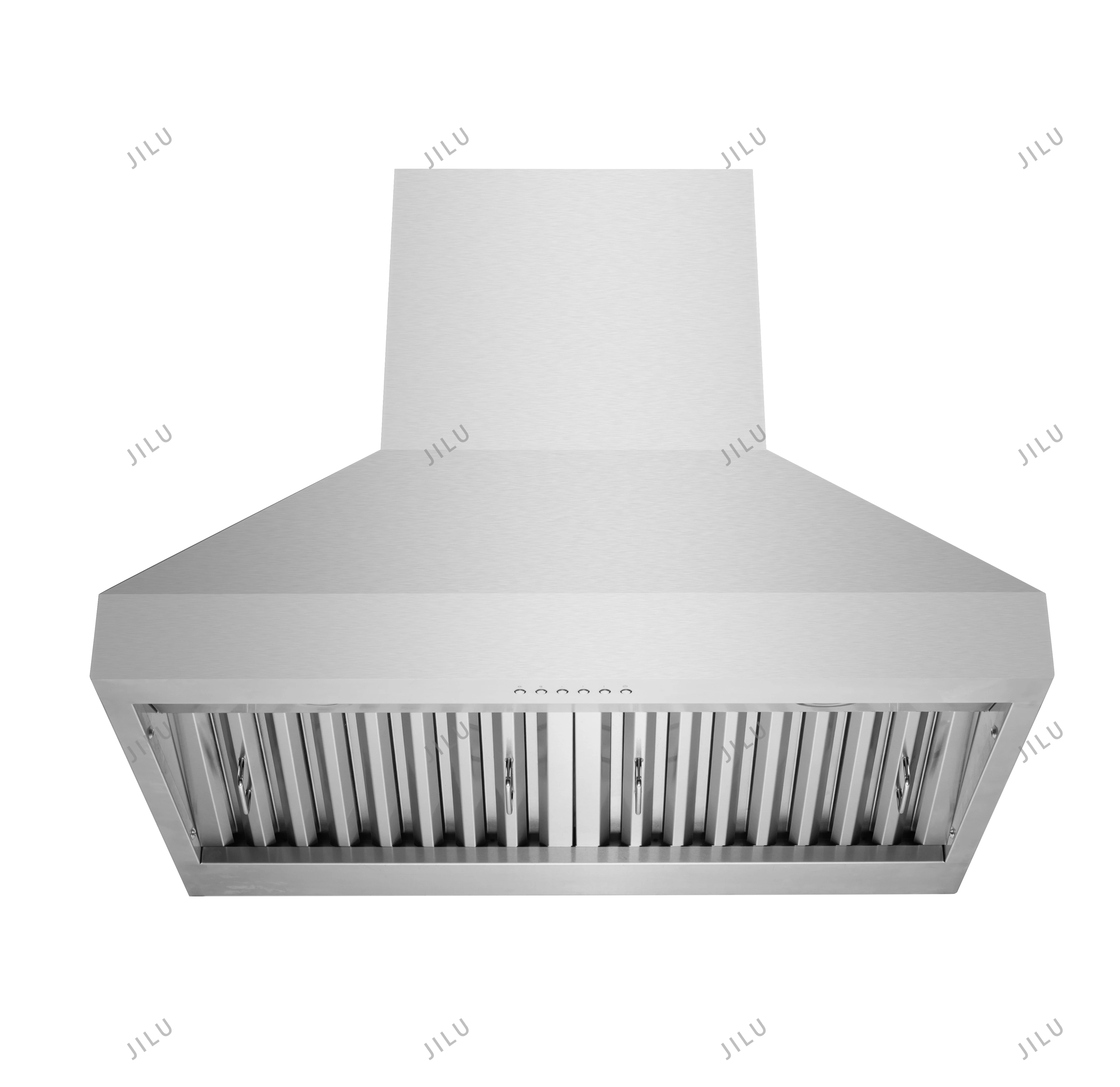 Campana extractora comercial de alta calidad con luces LED, tipo de extracción doméstica, con lámina de panel completo y fuente de energía eléctrica WS03