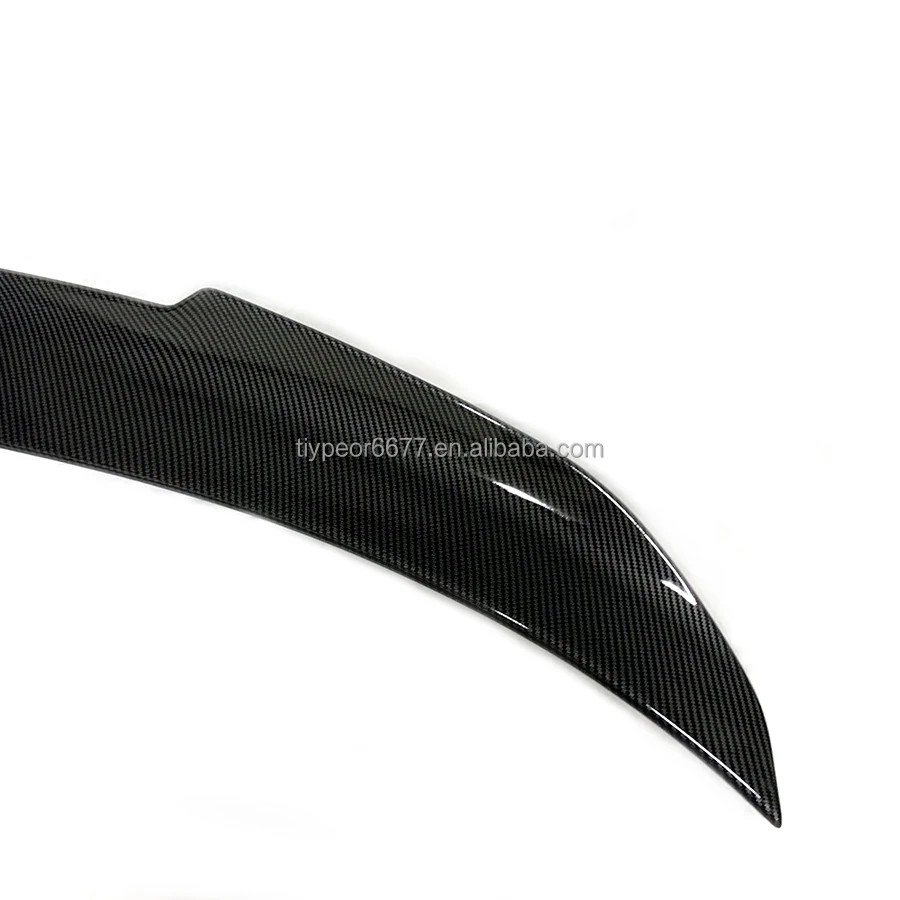 product for bmw 4 series f33 psm style carbon look abs car rear trunk spoiler wing lip tiypeor-6