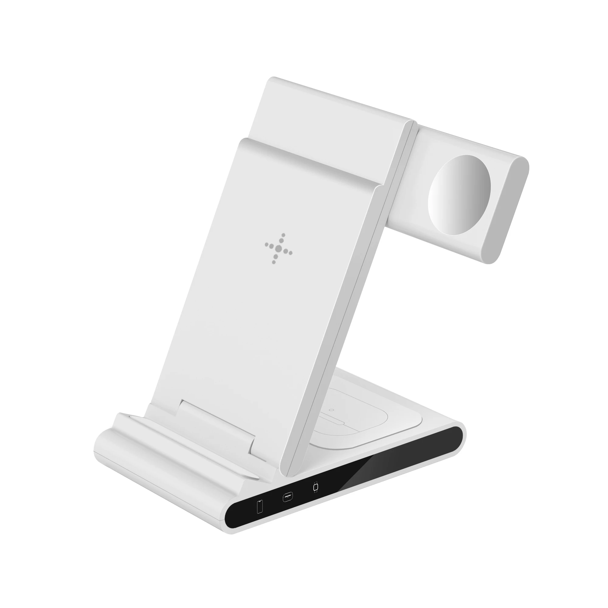 2024 Popular Desktop Foldable Phone Wireless Charger Multifunctional 3 in 1 Wireless Charging Station for Phone Watch Earphone