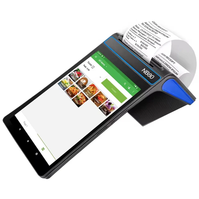 Handheld Android Tablet POS System Mobile POS Systems for Retail & Restaurant for Store Business & Communication & Networking