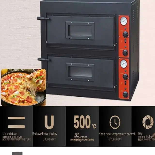Commercial 5200w Professional Custom Countertop Electric Pizza Oven Hot