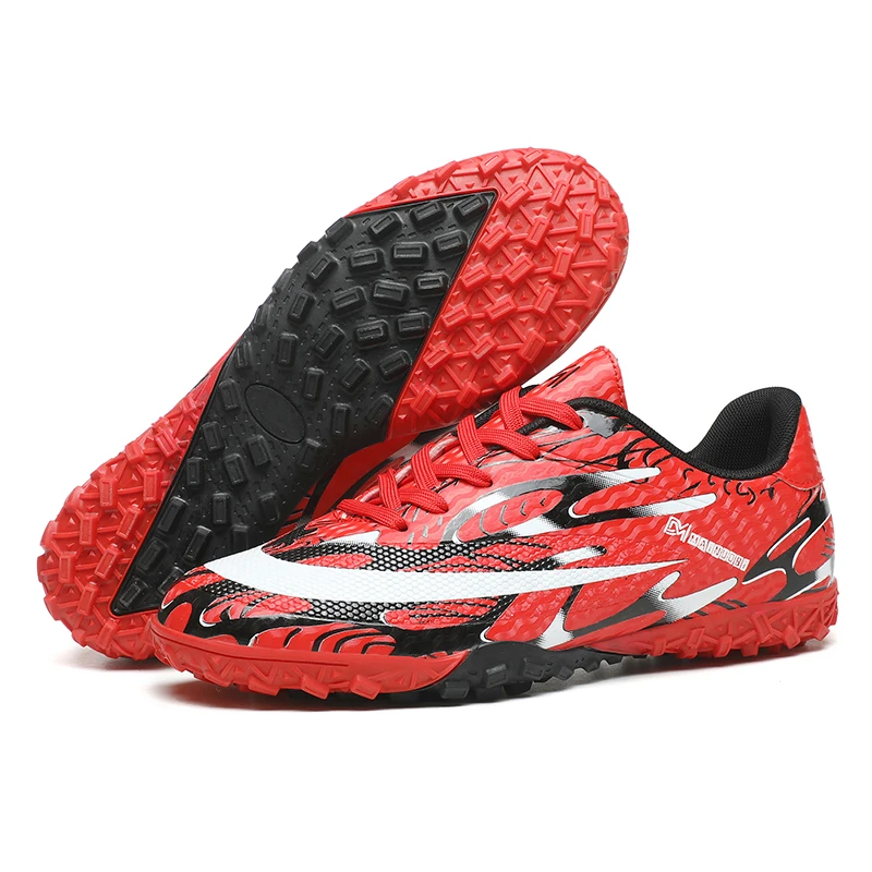 Durable Lightweight Fashion Sneakers Comfortable Youth Junior Kids TF Soccer Shoe Athletic Outdoor Boys Soccer Shoes Football