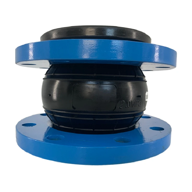 Alta calidad Epdm Nbr Nitrilo Neopreno Ptfe Forrado Goma Doble Esfera Flotante Brida de acero inoxidable Junta de expansión flexible