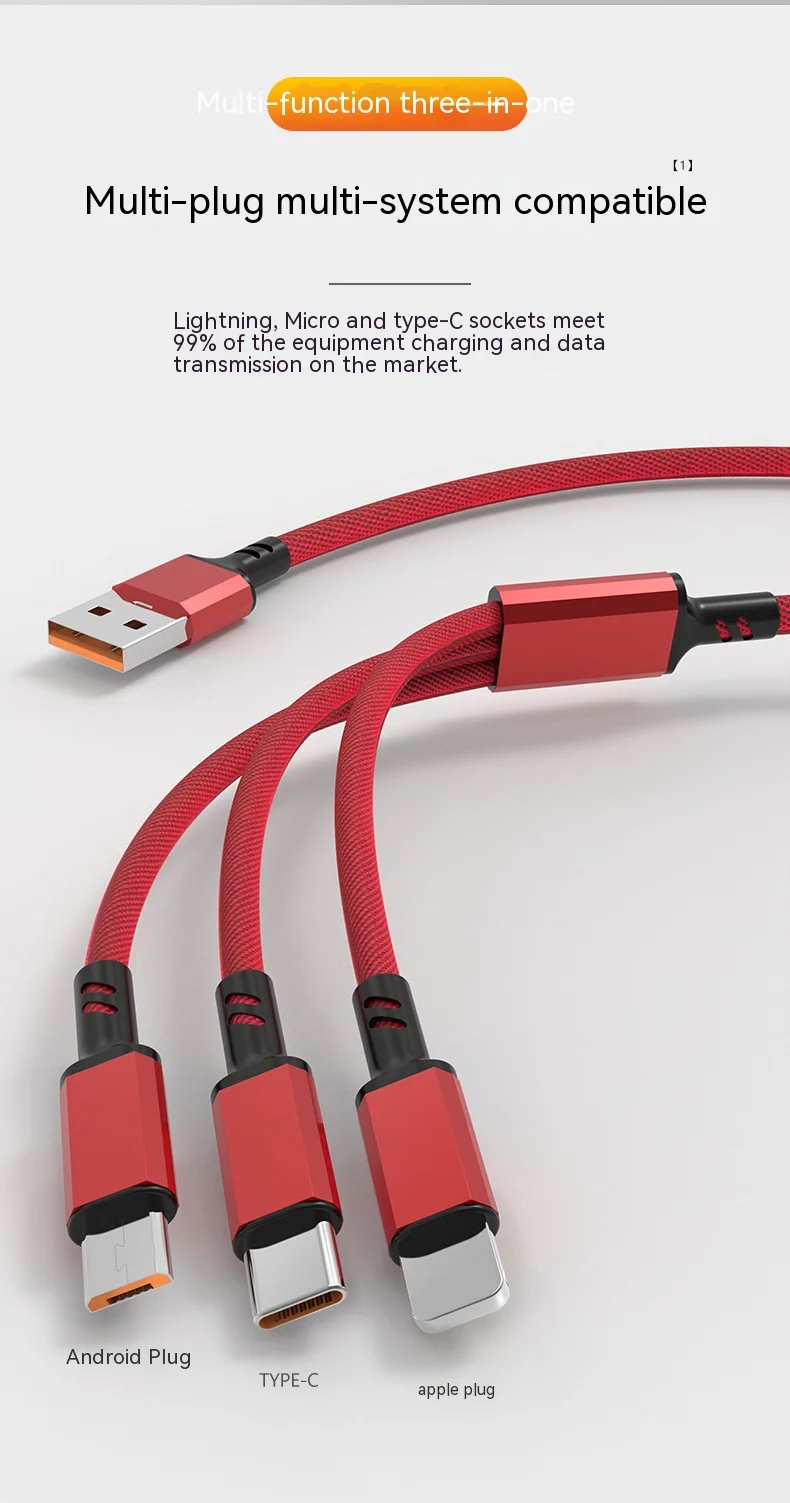 three data cable 5A 3C Electronic Consumer Products Manufacture