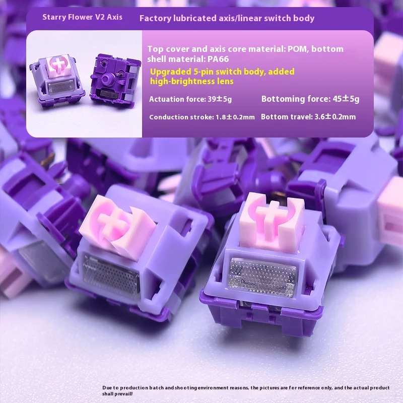 HJSDZHI Star Flower V2 Linear Switch - Perfect for Keyboards