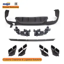 GUGO 2016-on X253-C253 GLC CLASS Rear Diffuser Exhaust Tips Bodykit Front Bumper Upgrade to 2018 GLC63 Model New Condition