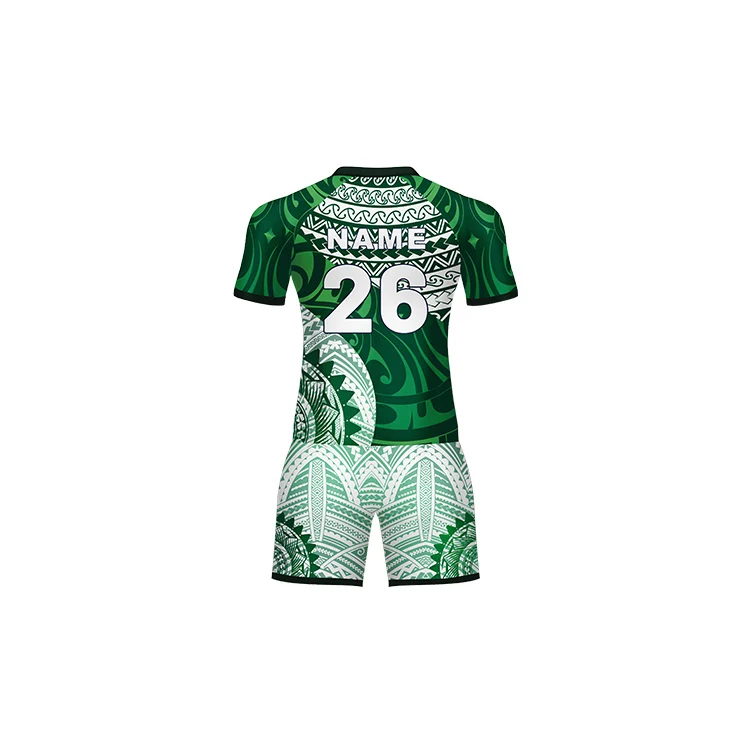 Wholesale Custom Rugby Jersey Green, Quick Dry Breathable