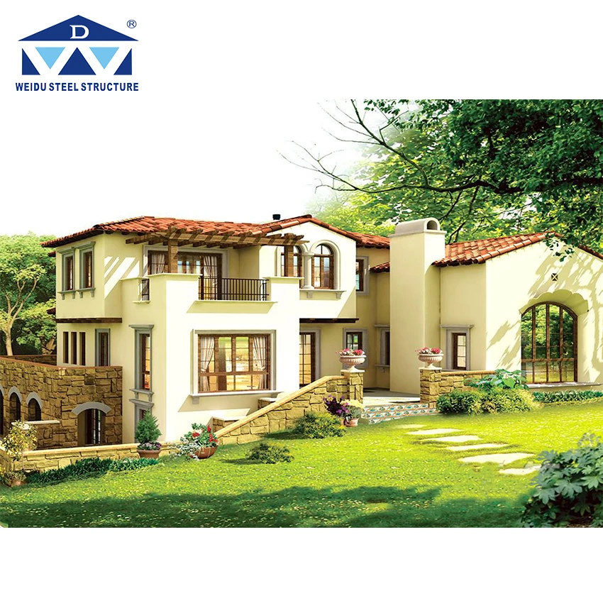 Beautiful Prefab Building Two Storey Boarding House Hot Sale Prefab House Villa Excellent Plans