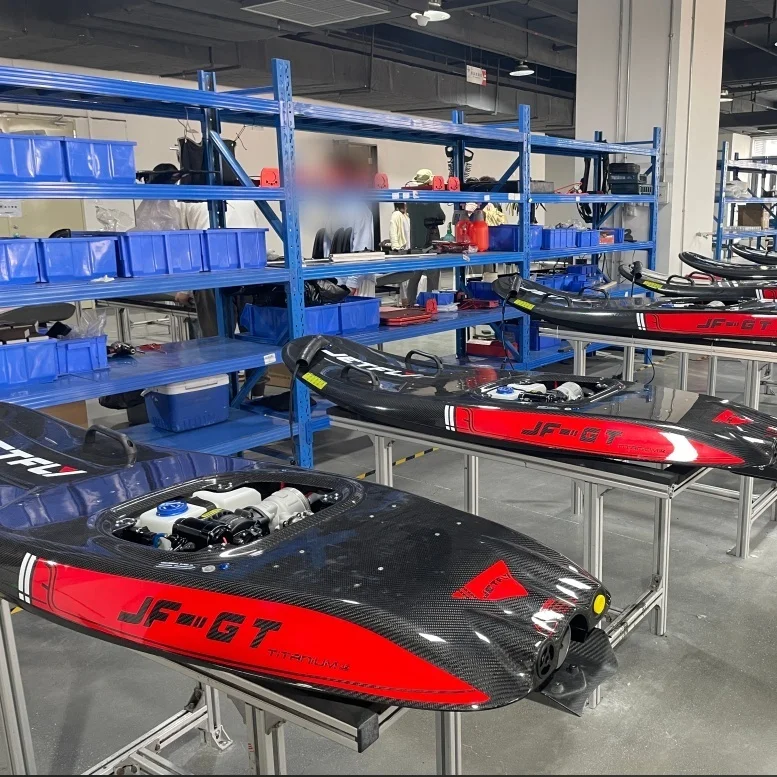 Tabla de surf de pie con motor de gas JetFly 09GT en fibra de carbono para surf