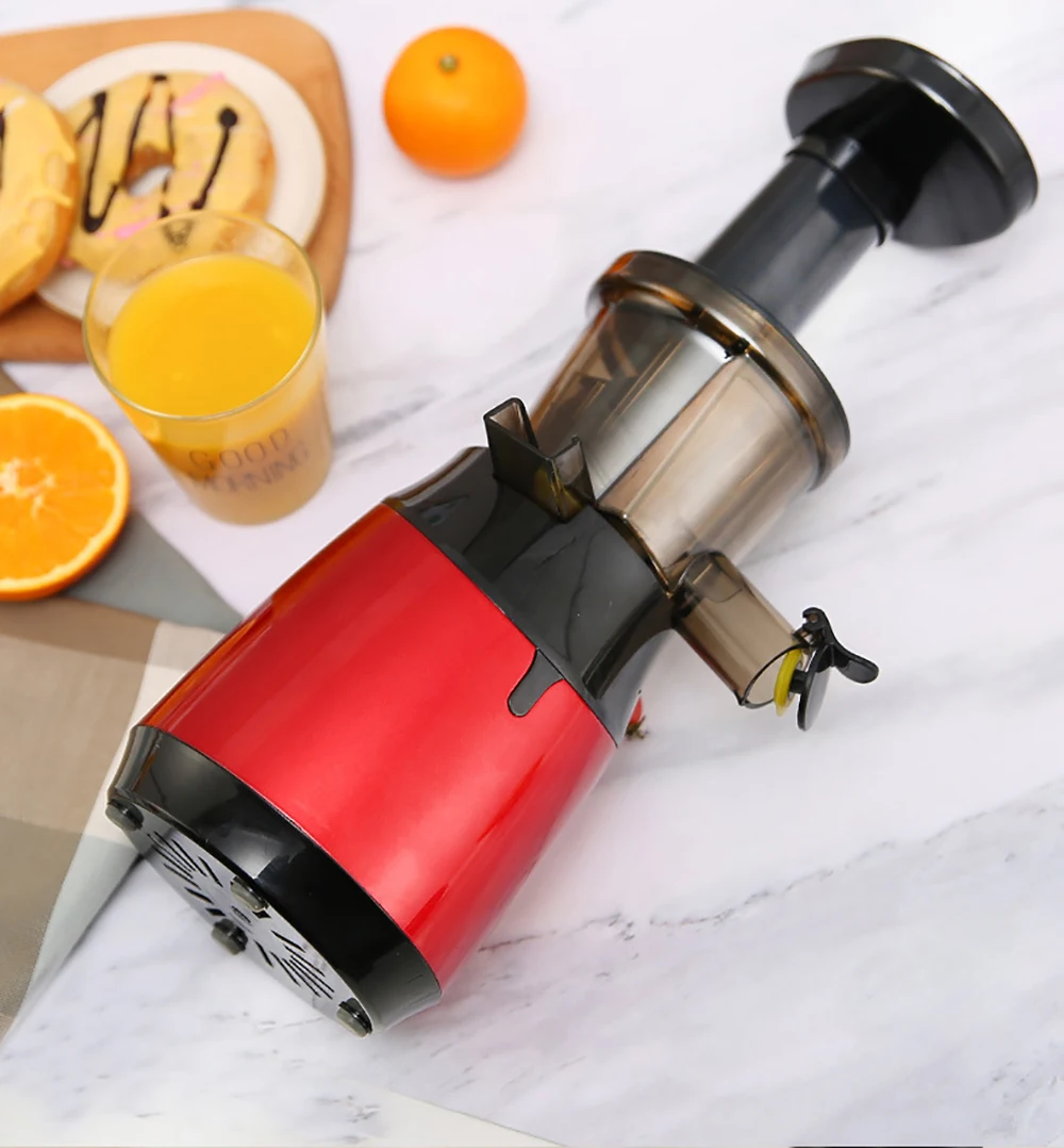 Manual Oran Citrus Mango Fruit Vetable Juice Extractor Machine Electric Slow Press Commercial Juicer Household RV Use Easy Clean