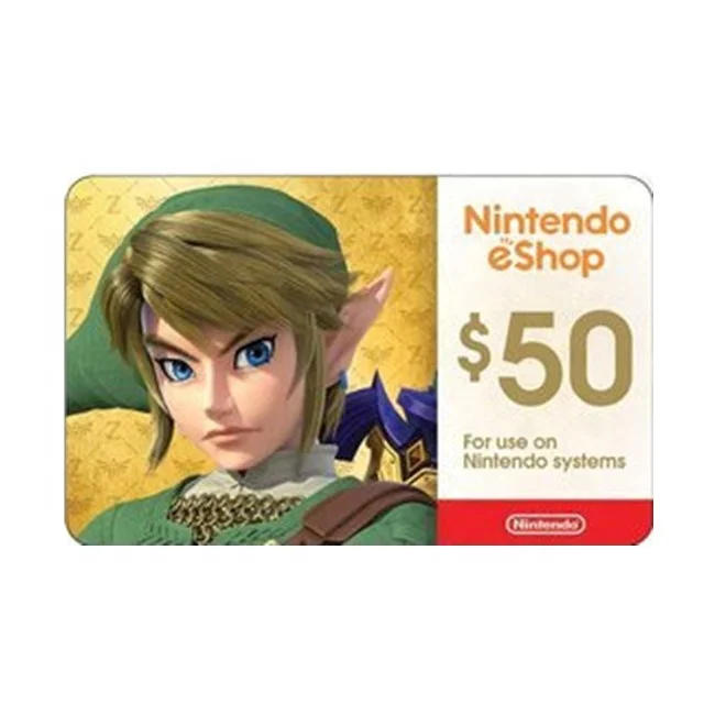 Cartão Nintendo Switc 3ds Wii U Eshop Card $60 ($50+$10) Usa