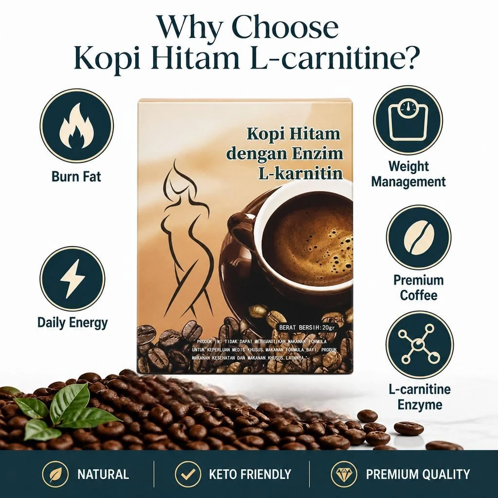 Factory Direct Custom Low Moq Pure Natural L Carnitine Instant Coffee Slimming Black Chocolate Sugar Flavor