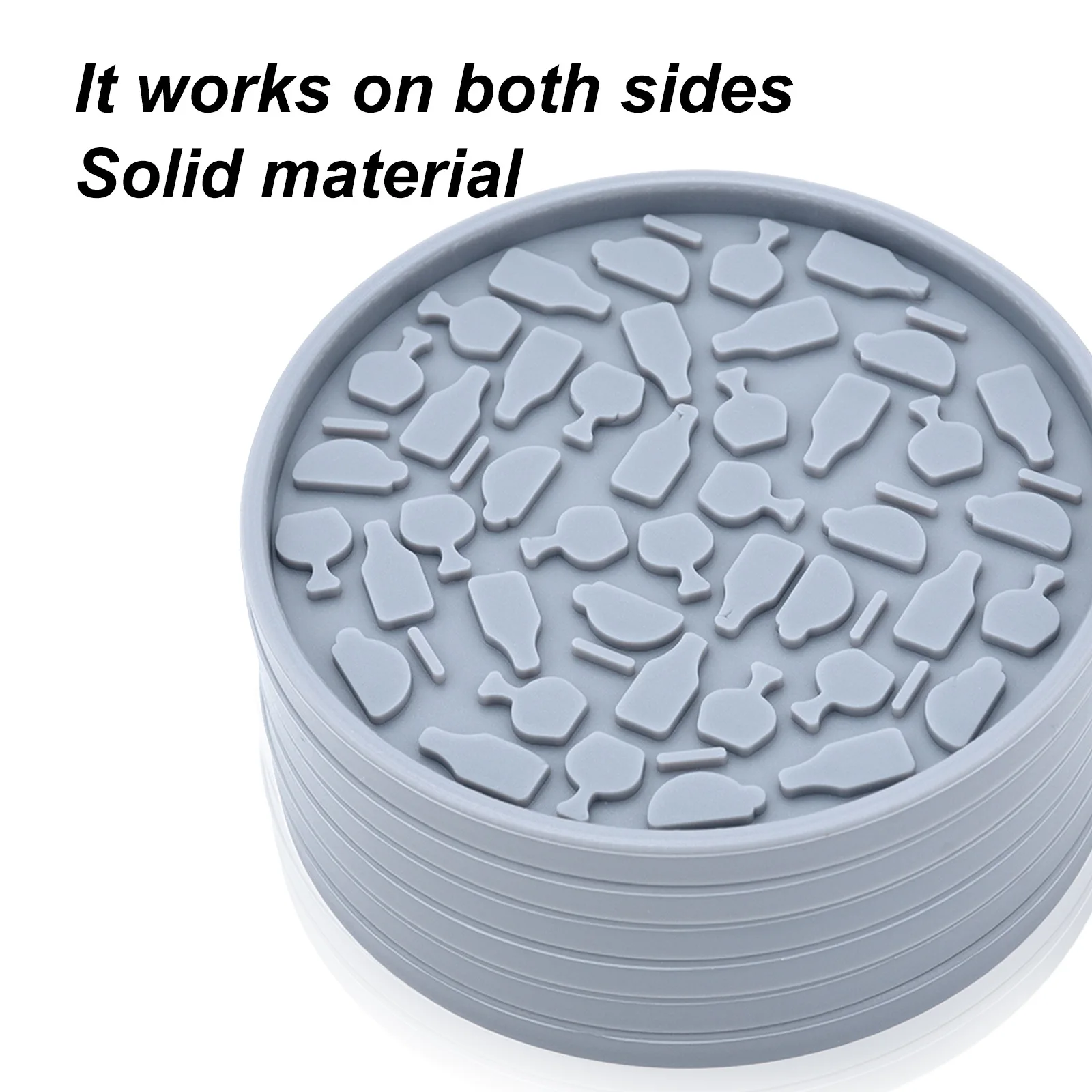 Modern Silicone Coaster Set Heat Resistant Reusable Teacup Cushion Dining Table Insulation Pad Household 10cm High-end details