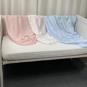 2026 New Arrival Wholesale Soft Baby Silk Comforter 100%  Fabric Baby Fitted Crib Sheet Lyocell Bedding