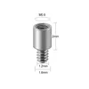 1.6*2mm (internal teeth M0.9, external teeth M1.2)