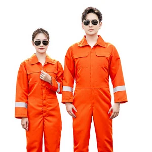 Spring Autumn Long Sleeve Reflective Polyester Work Coveralls CD219 Customized for Workshop Factory Warehouse Use