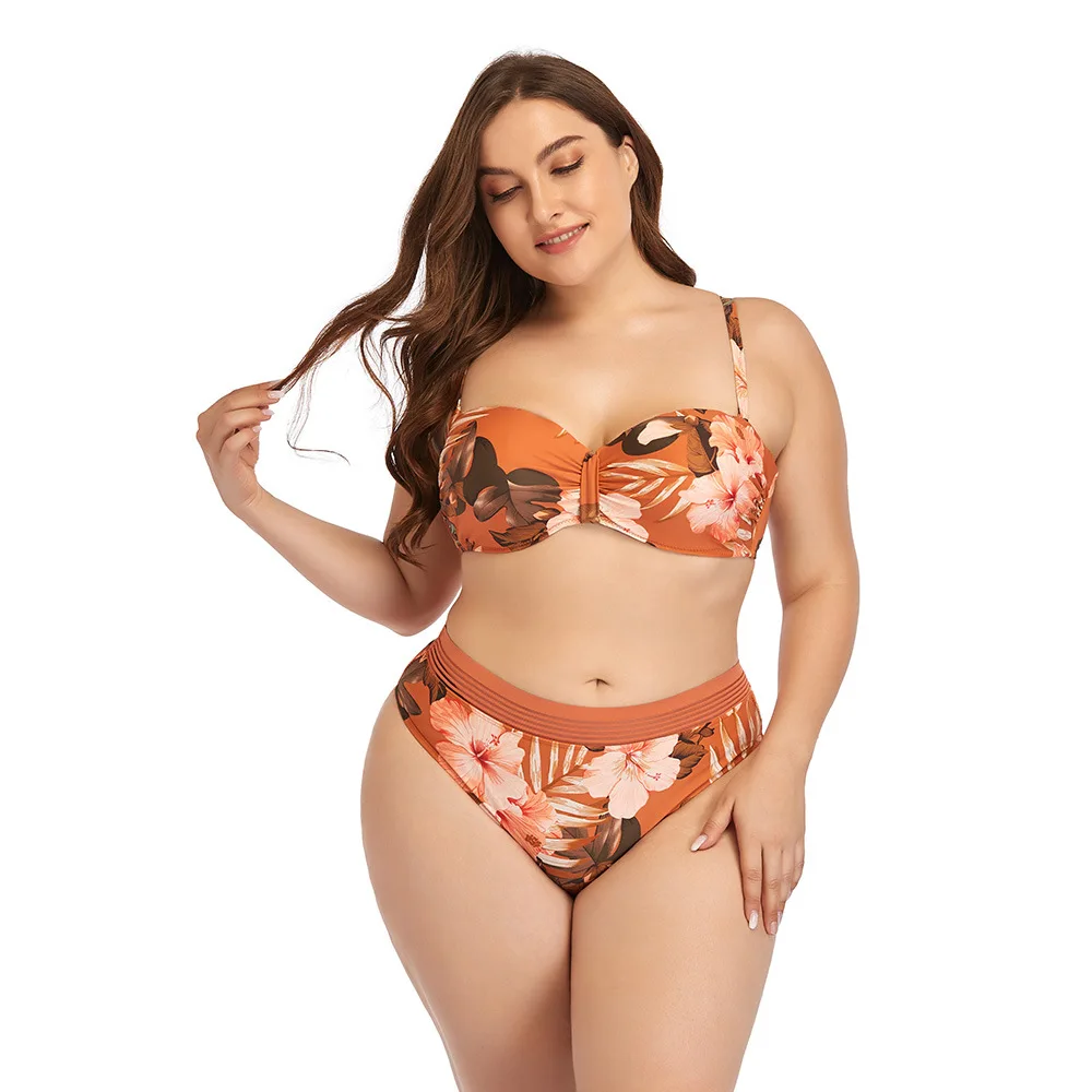 Plus Size Women Swimwear Two Piece Bikini Beach Wear Printing Swimsuit For  Fat Women Split Swimsuit - Buy Swimwear For Fat Women,Plus Fat Two Piece  Swimwear,Plus Size 2 Piece Swimwear Product on ...