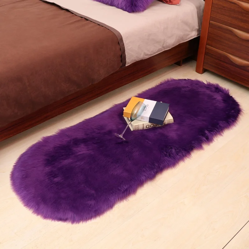 Оптовая продажа 2020, горячая Распродажа, oem завод, кожаный коврик, моющийся квадратной формы, Искусственная овчина, большие Коврики для спальни