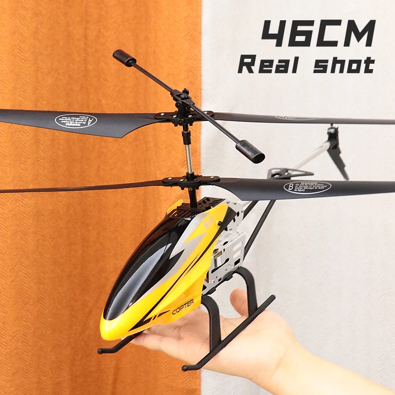 LONGXI Rc Helicopters Big Remote Control Helicopter Large Alloy Plane 3.5 CH Rc Airplanes Giant Scale Model Toys with Sensor