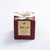 Wine Red(gold card+white flower)