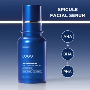 Customized Logo Niacinamide Liquid Skin Booster Serum Strengthen Skin Hydration AHA+BHA+PHA Spicule Facial Serum