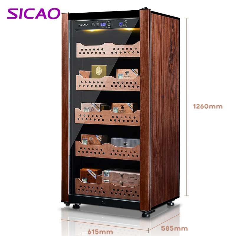 Refrigerated Humidity Refrigerator Controlled Display Humidor Quiet Operation Electric Cigar Wine Cabinet Fridge Australia