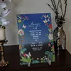 Blue gradient wedding certificate 2129cm