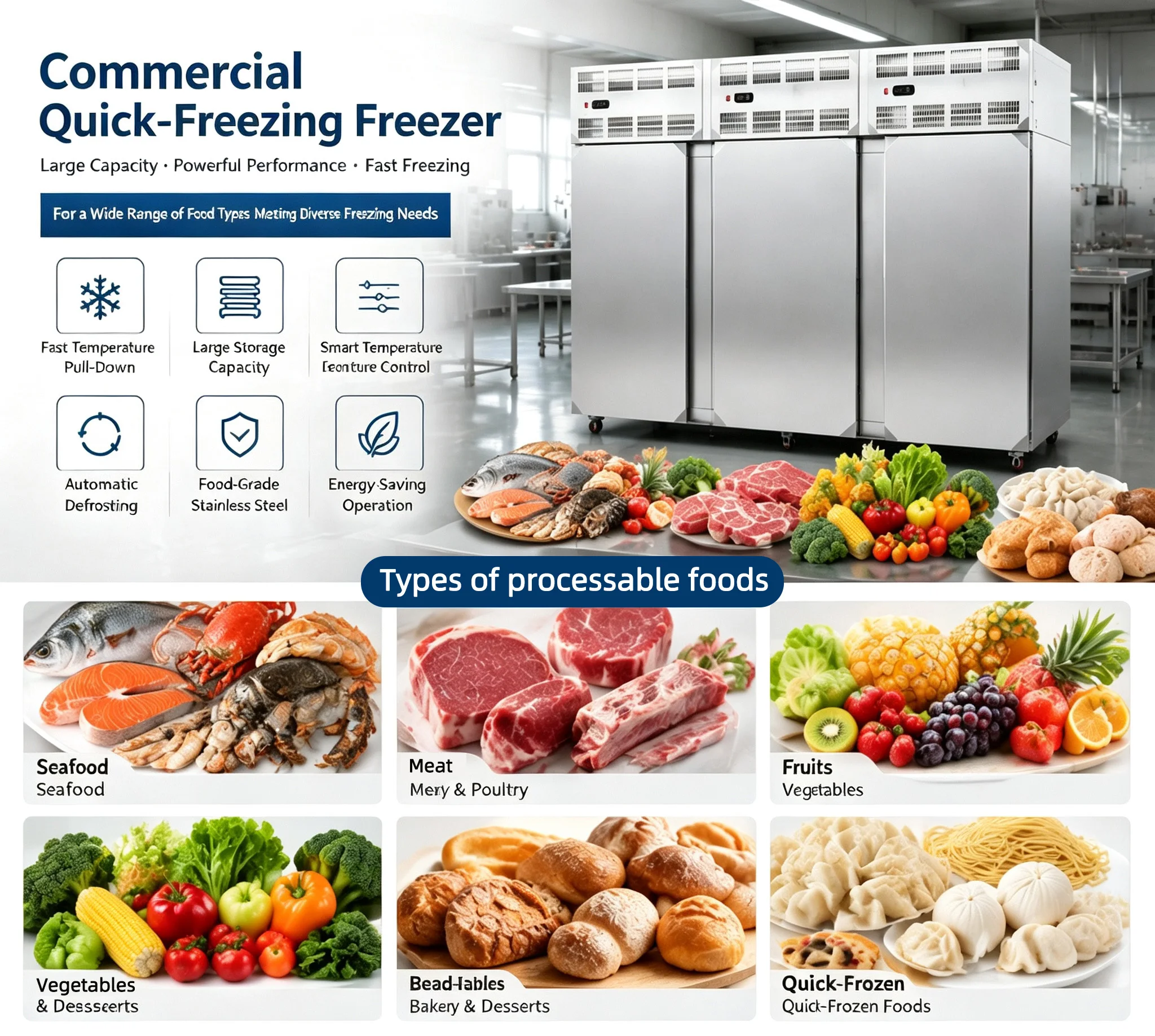 Blast Freezer, Stainless, Steel - detail 14