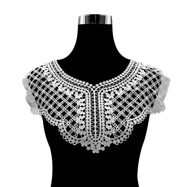 Shop High Quality Antique 3D Embroidery Cotton Floral Lace Collar