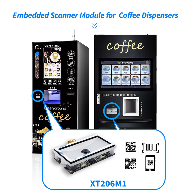 XT206M1 Vending Machine 2D Bar Code Scanner Module QR Code Small QR Barcode Scanner Module