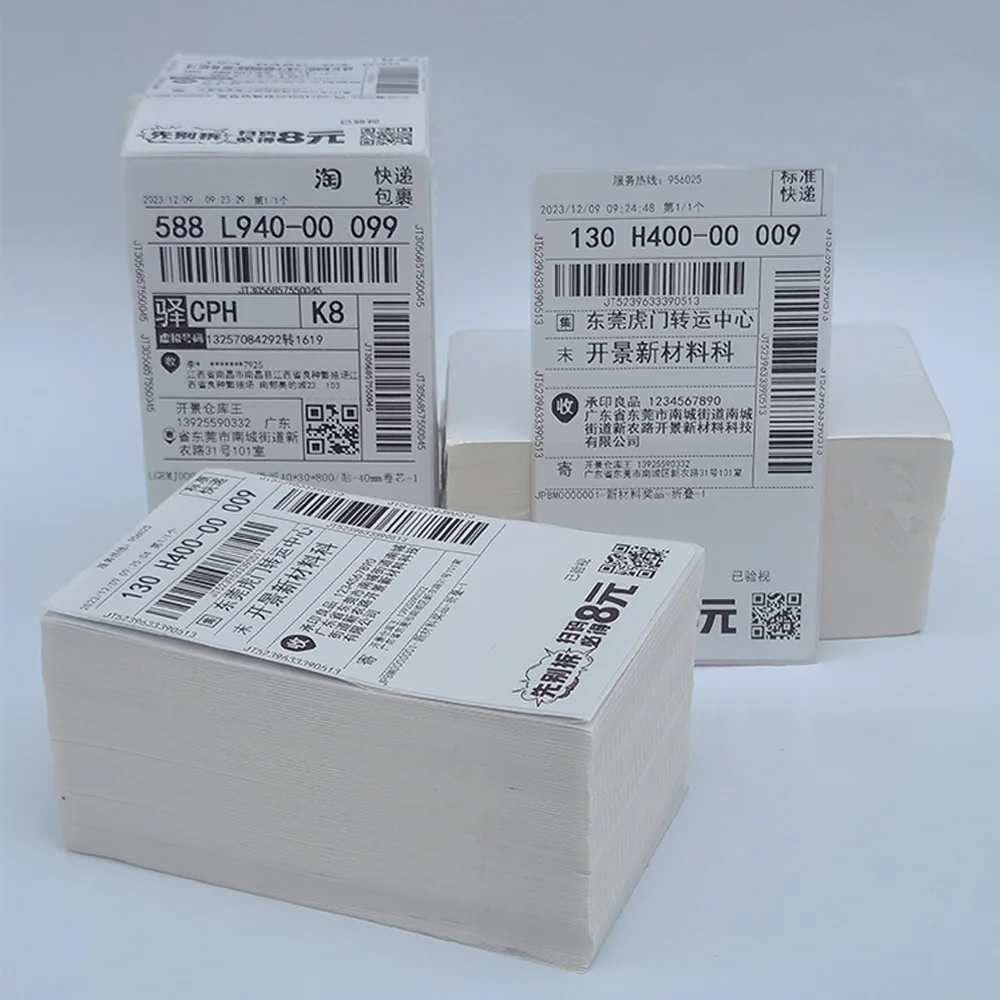 Wholesale 3x5 Barcode Thermal Labels 75x125 Shipping Label Stickers 4x6 Thermal Paper 75*125 with Features