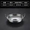 22cm deep double-handled longevity pot (silver)