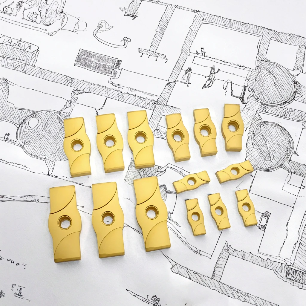 Carbide CNC Inserts Series Six Sided OD Scarfing Inserts for Pipe and Tubes