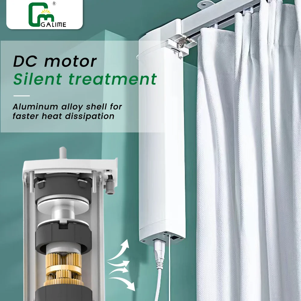 Smart Home Customizable Motorized Curtains Remote Control Electric Automatic Curtain Motor Automatic Curtain Opener