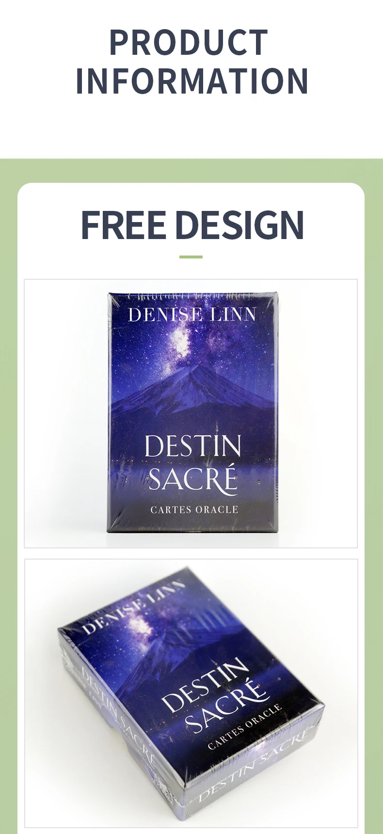 Factory Price Custom Design Blue Deck Tarot Cards Guidebook With Lid And  Bottom Box Packing - Buy Custom Printed Paper Tarot Oracle Cards,Original Tarot  Card With Book,Magic Deck Playing Game Tarot Cards