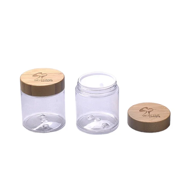 Download Wholesale Bamboo Lid Cosmetic Cream Jar Plastic Jars With Screw Top Lids Buy Cream Jar Plastic Jars With Screw Top Lids Bamboo Lid Product On Alibaba Com