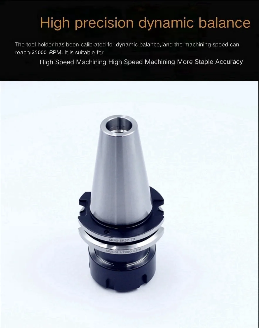 Highquality Sk40 Series Er Elastic Tool Holder Group Multi Specification Cnc Machining Tool