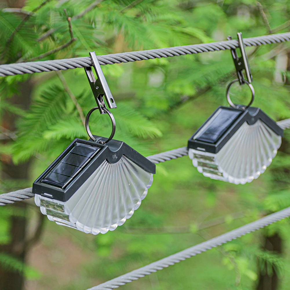 Clamp solar wall light intelligent sensor IP65 waterproof garden decoration camping tent stall night market atmosphere light