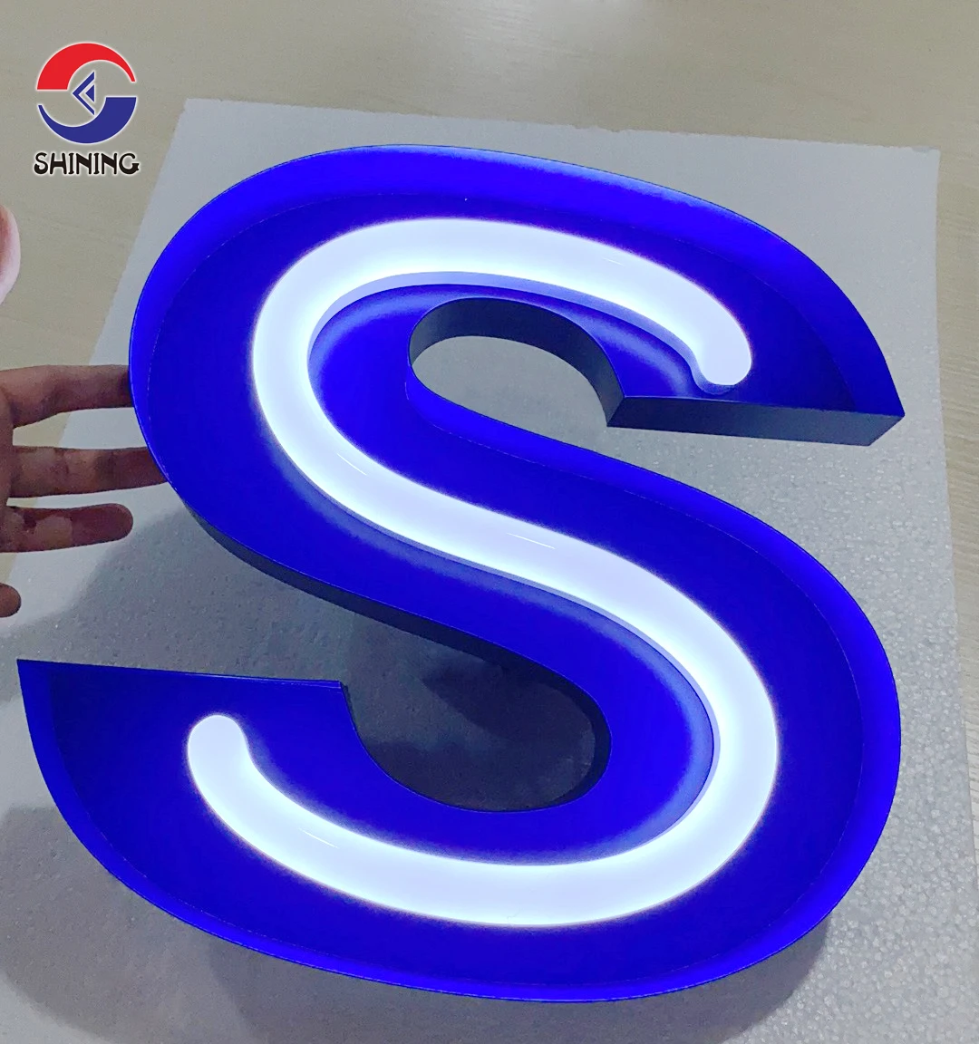 Shining Sign Neon Sign 180' Acrylic Neon Effect Front-lit Letters For 