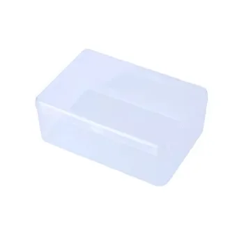 Transparent PP Rectangular Storage Boxes for Notes, Masks, Keys, Makeup Brushes & Stationery - Versatile Desktop Organizers