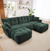 Green + Chenille + 3 Seat