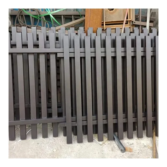 Easily Assembled Security Aluminium Metal Slat Aluminum Boundary Wall Fence Aluminum Slat Fence