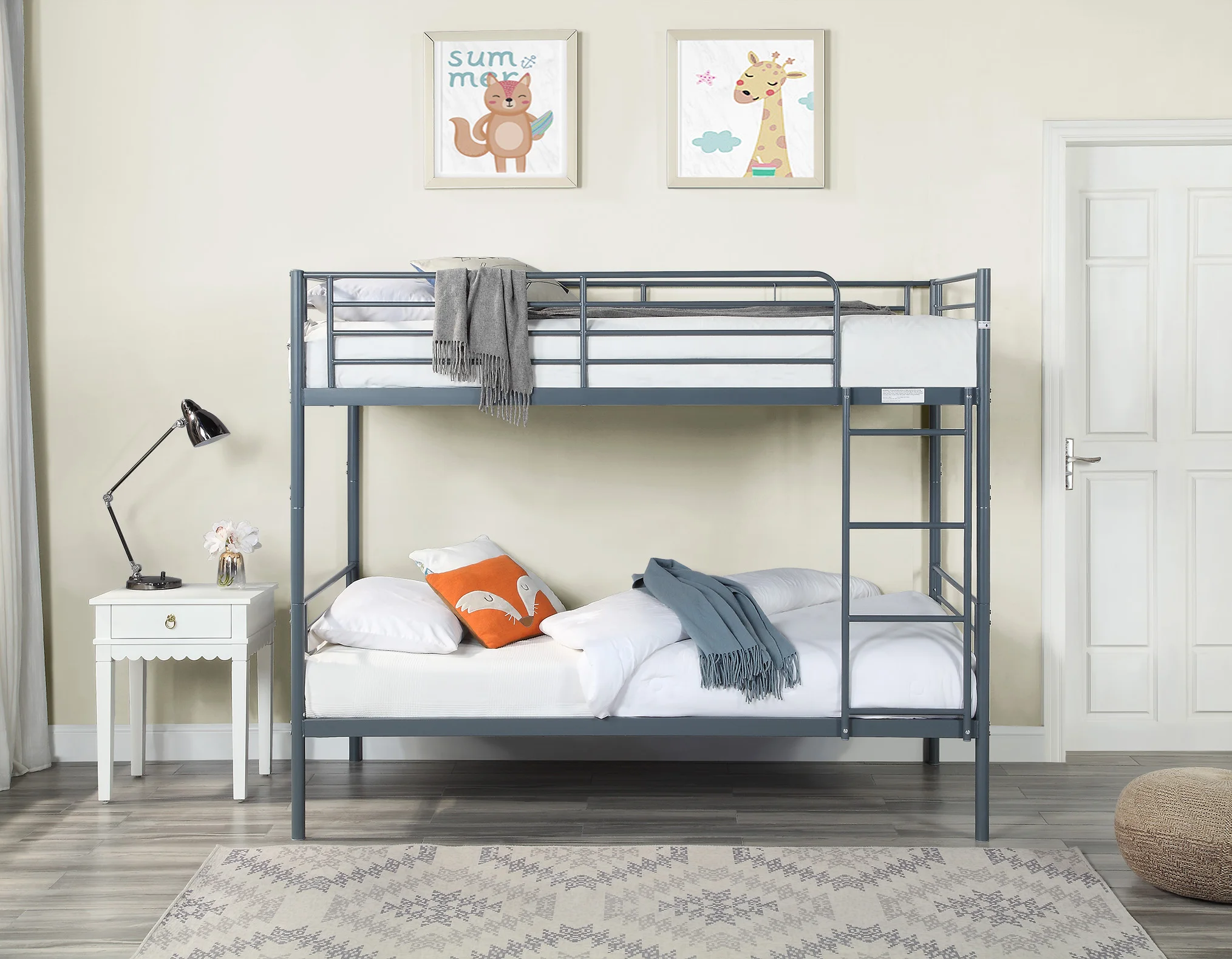 Alta qualità solido letto moderno dormitorio a due piani per