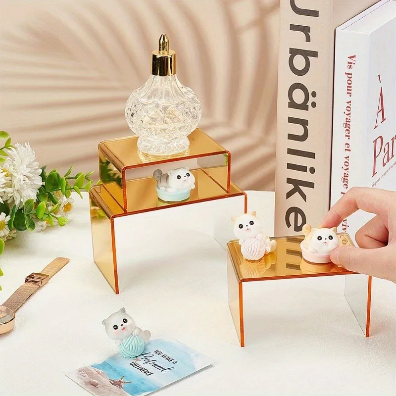 Product Stand, Jewelry Display Riser Shelf Showcase Fixtures for Dessert Cupcake Candy Figure, Acrylic Display Risers supplier
