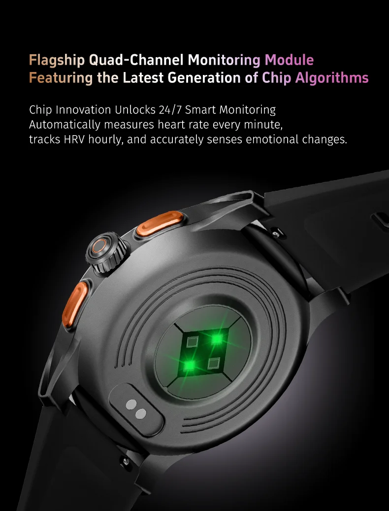 GTR5 AI Smart Watch Android OS AMOLED Screen 24-Hour Sleep Heart Rate Monitoring Exercise Analysis IP68 Silicone Alarm Clock