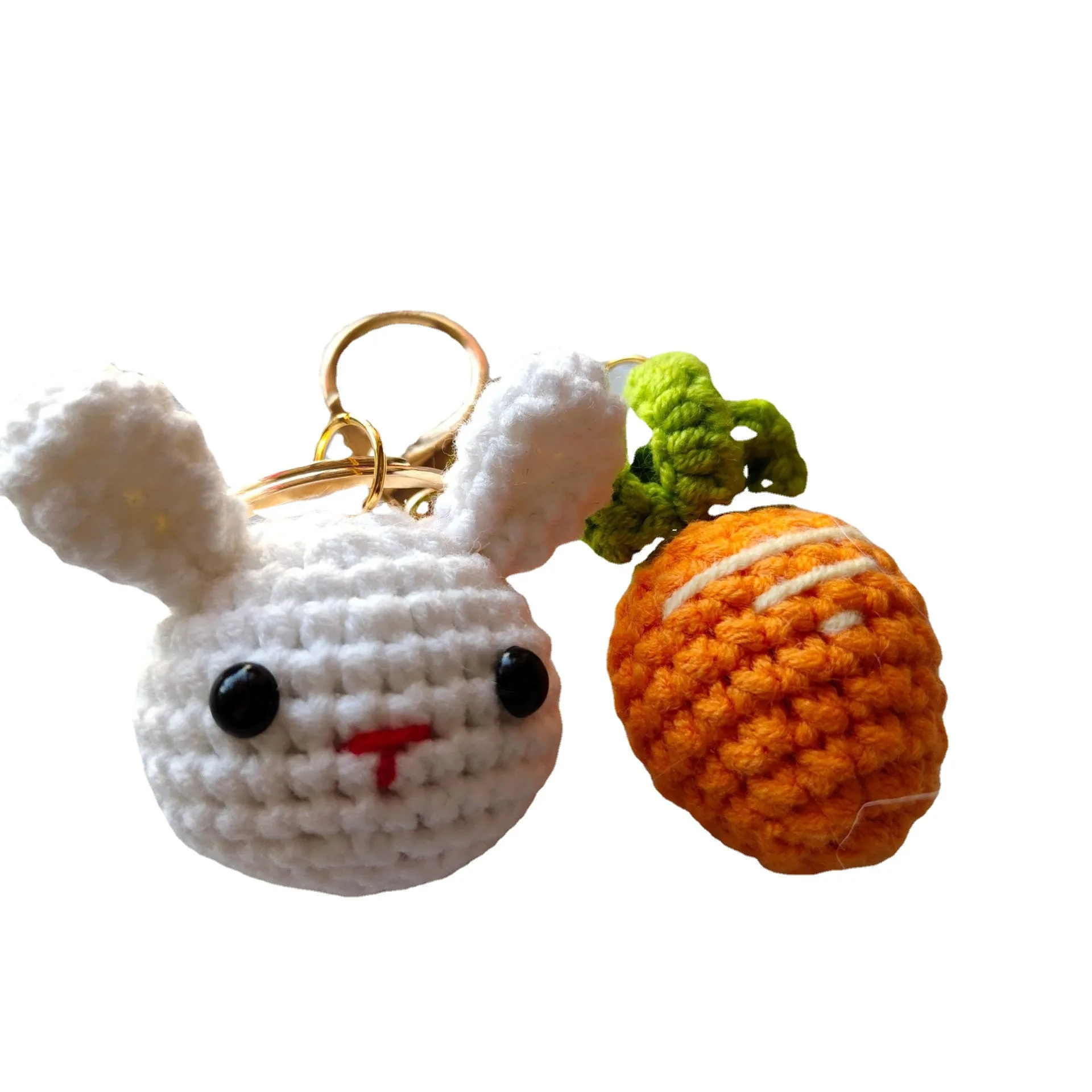 100% Брелок Для Ключей Ручной Работы С Милым Кроликом Морковкой - Buy  Crochet Bag Decoration Keychain,Tk Hand Knitted Crochet Bunny Head Keychain  With Carrot Key Ring For Sale Amigurumi ...