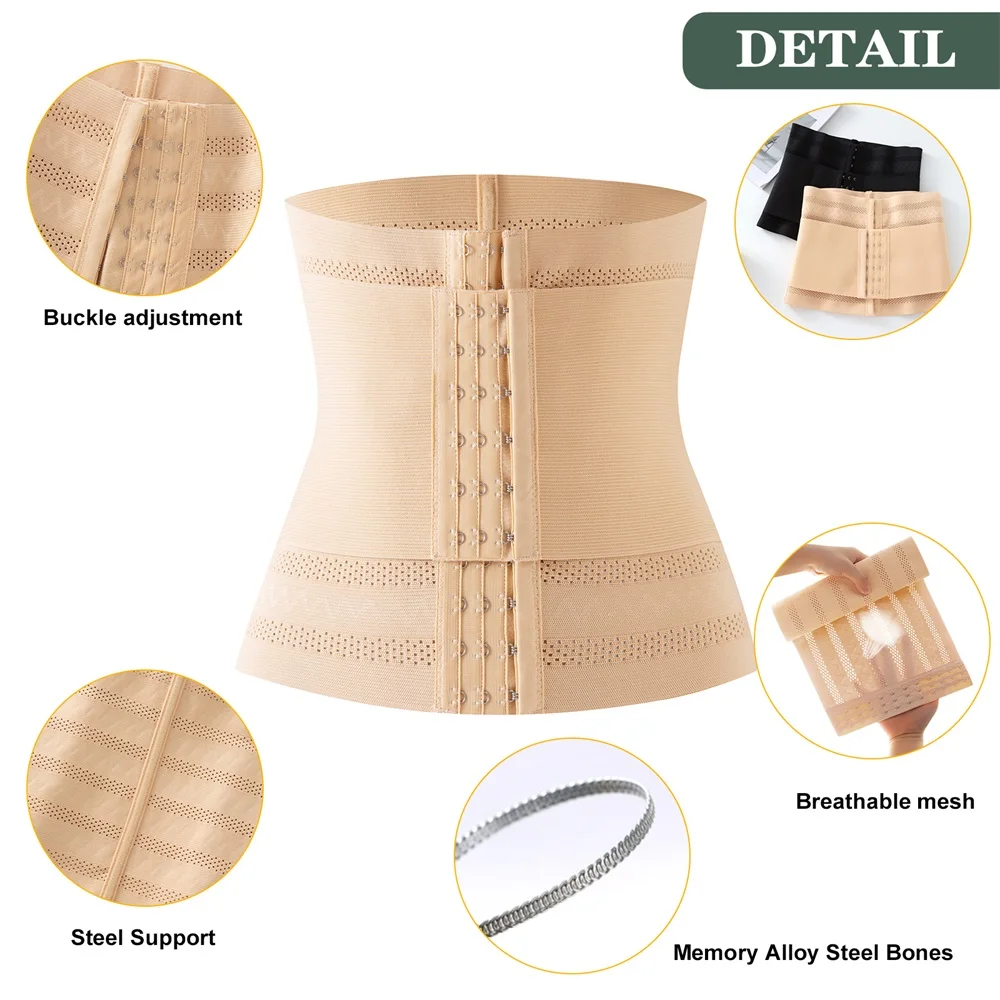 Double Belt Waist Cinchers Women Full Body Mesh Trimmer Wrap Corset Waist Trainer Shaperwear Tummy Control Shaper for Women supplier