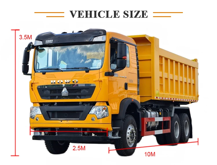 Sinotruck HOWO 8X4 Dump Truck Heavy Duty Tipper Lorry with Rear Camera 1