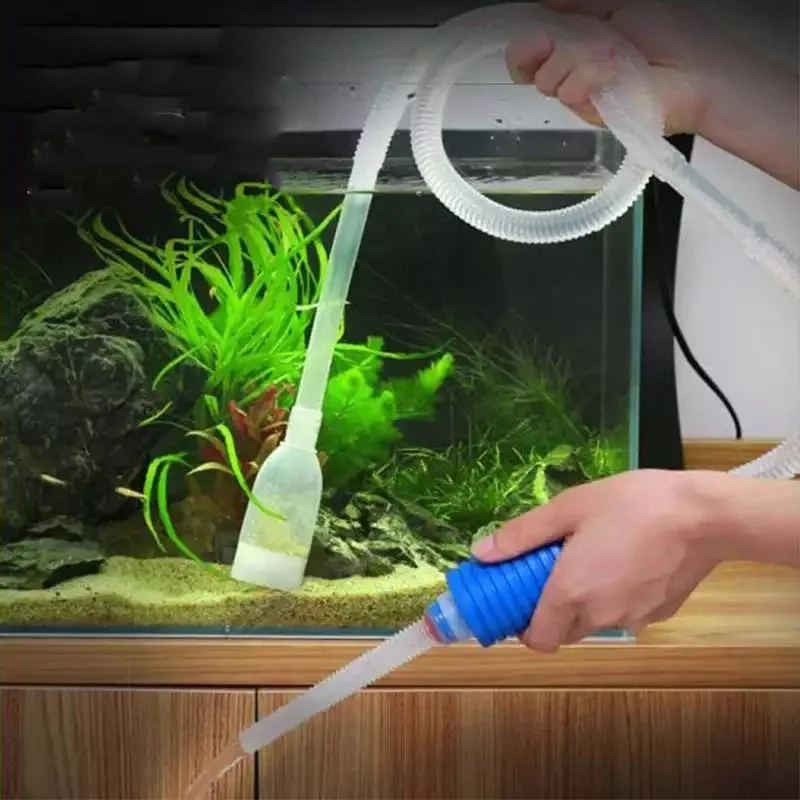Premium Quality Aquarium Water Filter Fish Tank Gravel Vacuum Cleaning Cleaner Siphon Pump Fliyeong