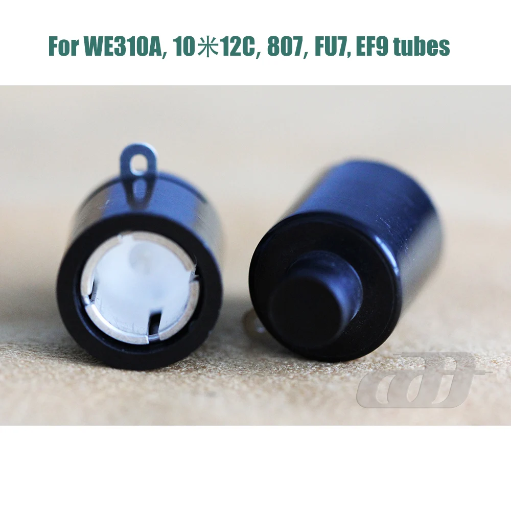 2PCS Brown vintage bakelite tube anode caps for FU29, 829, FU32, 829B
